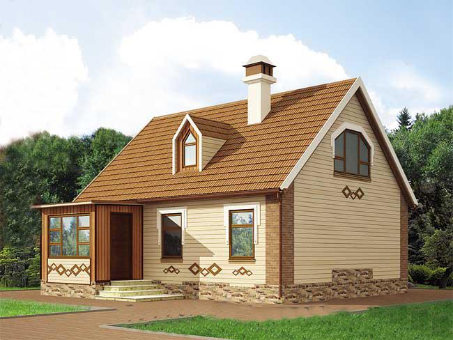 Рекомендуемый фасад коттеджа в коттеджном поселке Сосновый