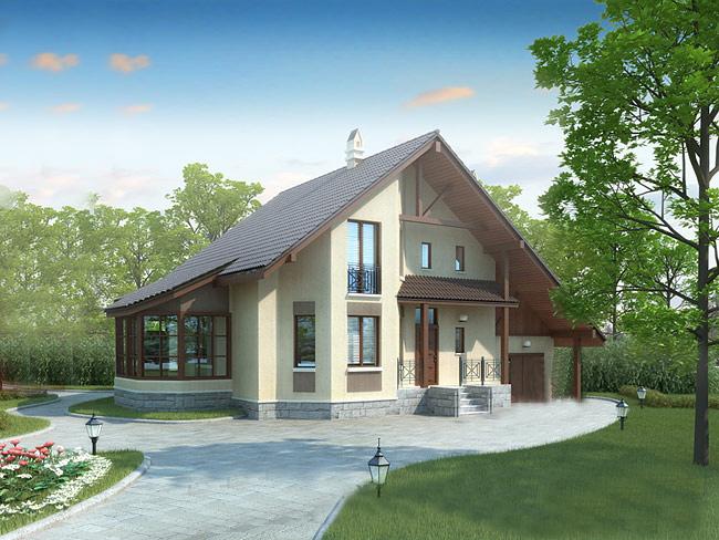 Рекомендуемый фасад коттеджа в коттеджном поселке Сосновый