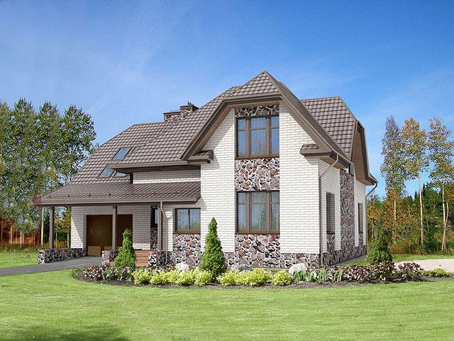 Рекомендуемый фасад коттеджа в коттеджном поселке Сосновый