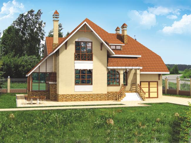 Рекомендуемый фасад коттеджа в коттеджном поселке Сосновый